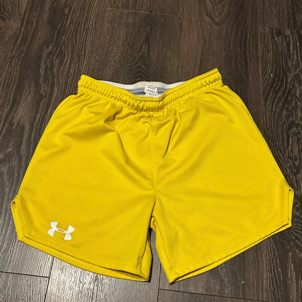 Under Armour Yellow Athletic Shorts